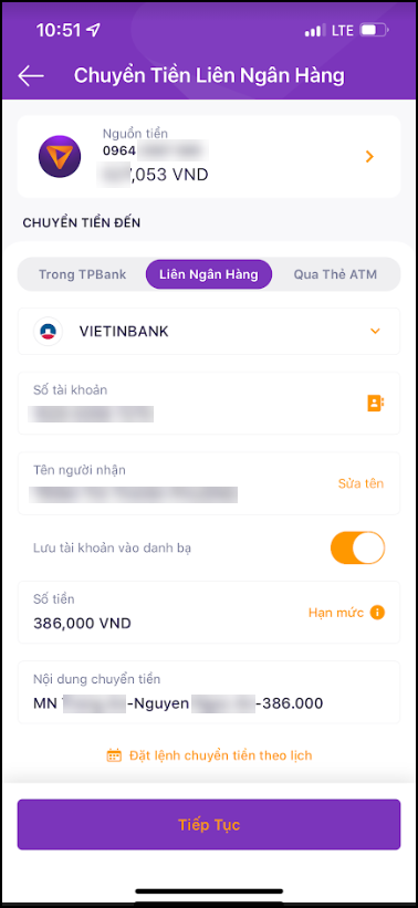 Muốn thanh toán tiền học qua ngân hàng Vietinbank thì làm thế nào ...